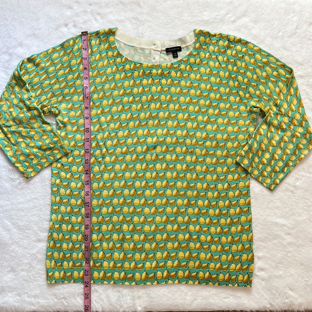 Talbots Pear Button Back Sweater - image 5